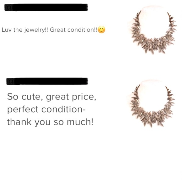 New Zara Leaf Statement Necklace - Picture 4 of 5